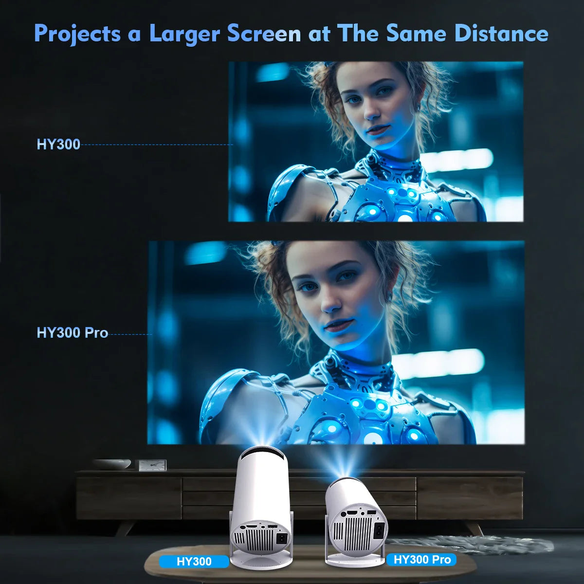 Transpeed 4k Android 11 HY300 Projector